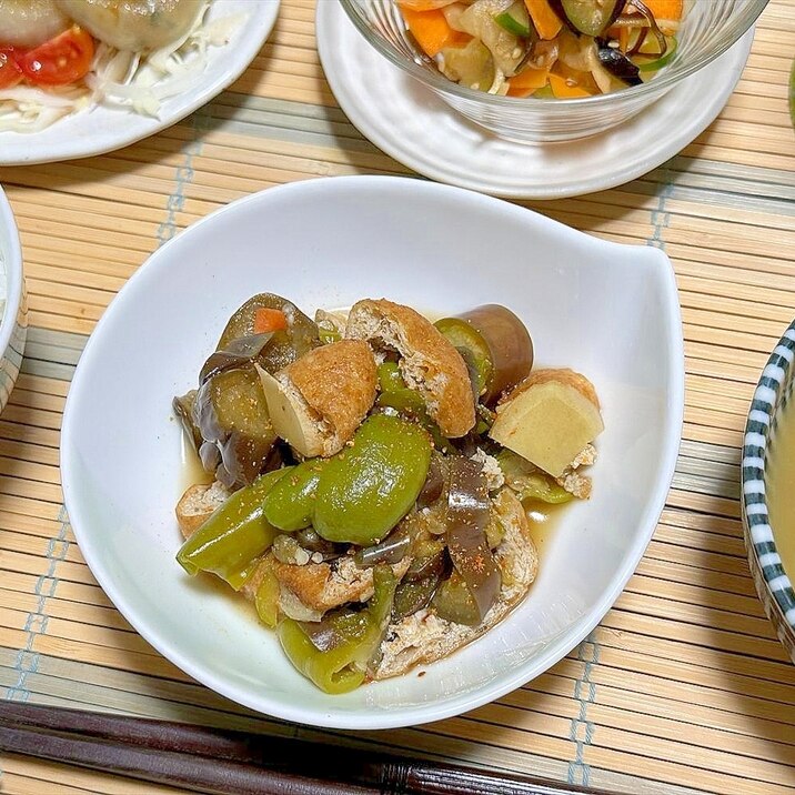 どっさりナスッピに細切れがんもでとろ旨ジューシー煮